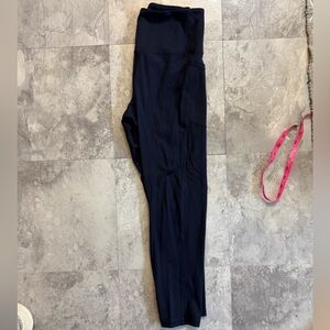 RBX Navy Blue Nylon-Spandex Leggings